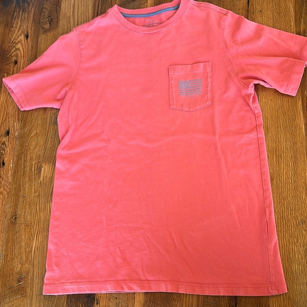 Vineyard Vines kid American Flag Tee Shirt size 16